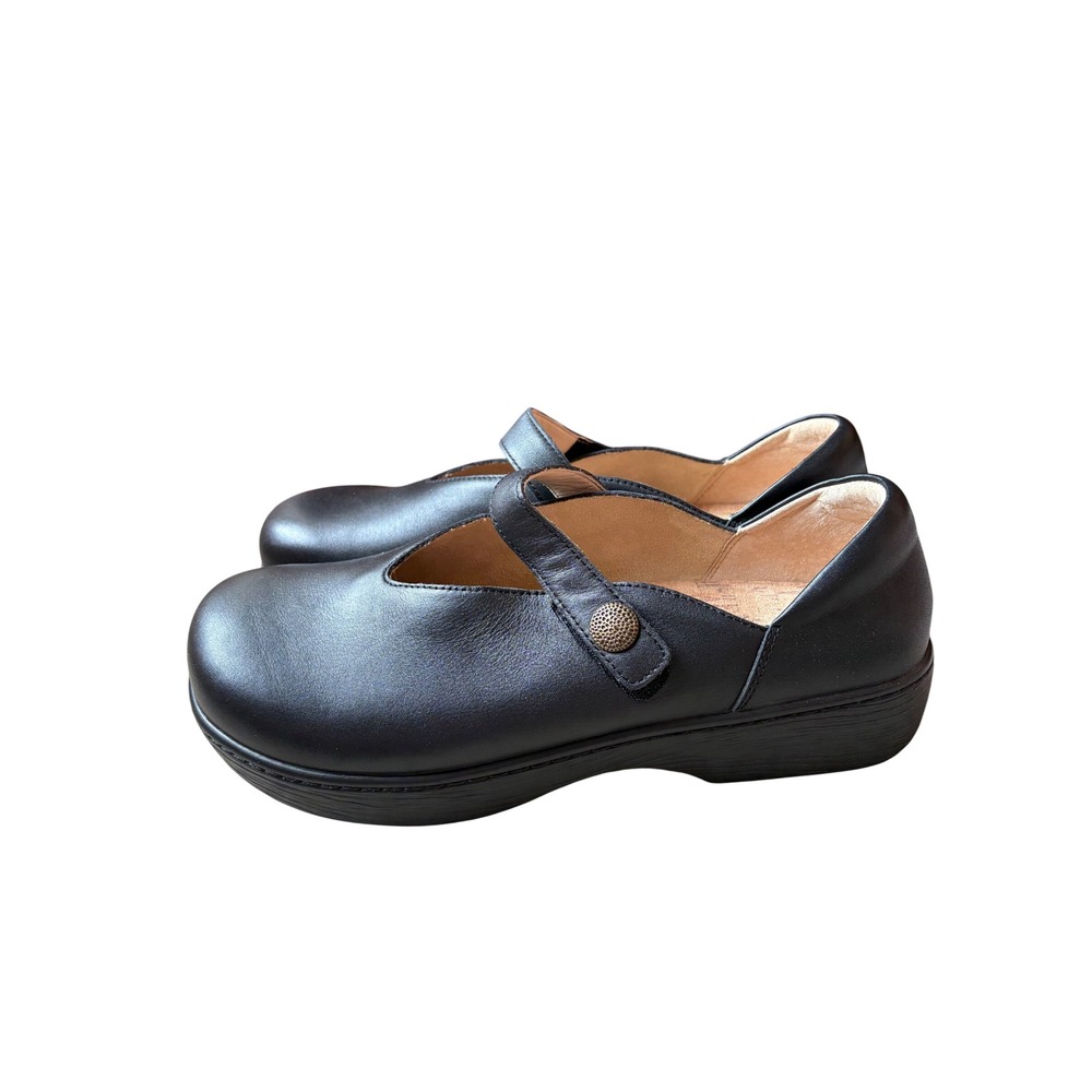 Alegria Opheliah Black Leather Mary Jane Clogs Shoes OPH-6325 Womens 42 11.5-12 - Picture 2 of 11